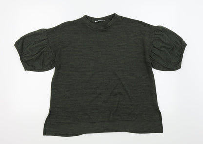 vasmasi Womens Green   Basic T-Shirt Size 14