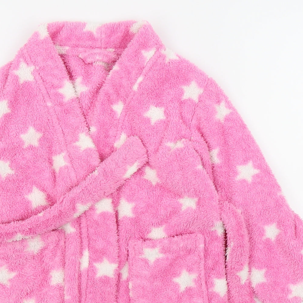 Asda George Girls Pink Solid  Top Robe Size 4-5 Years