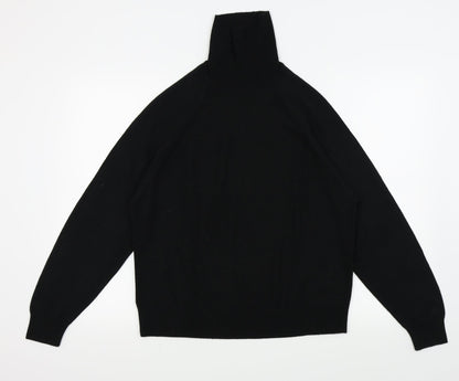 Womens UK Size 14 M&s Black Basic T-Shirt