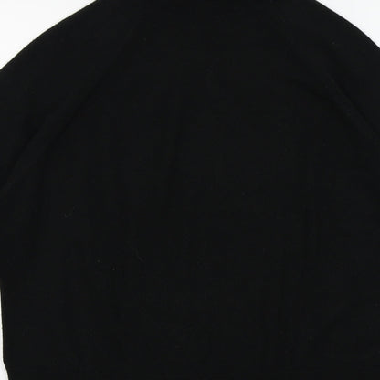 Womens UK Size 14 M&s Black Basic T-Shirt
