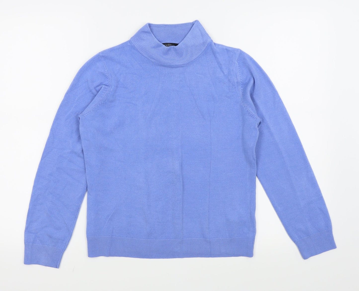 Womens UK Size 12 BHS Blue Basic T-Shirt