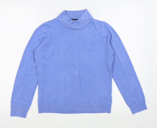 Womens UK Size 12 BHS Blue Basic T-Shirt
