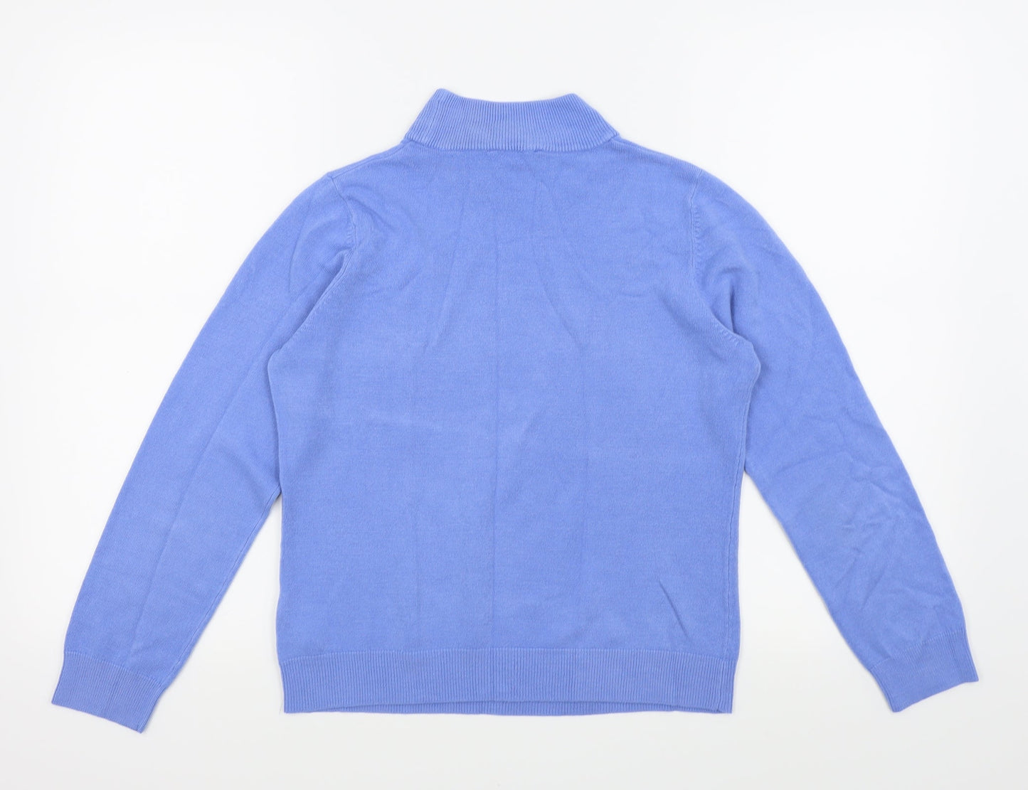 Womens UK Size 12 BHS Blue Basic T-Shirt