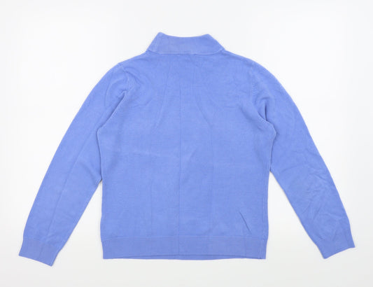 Womens UK Size 12 BHS Blue Basic T-Shirt