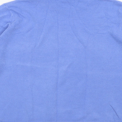 Womens UK Size 12 BHS Blue Basic T-Shirt