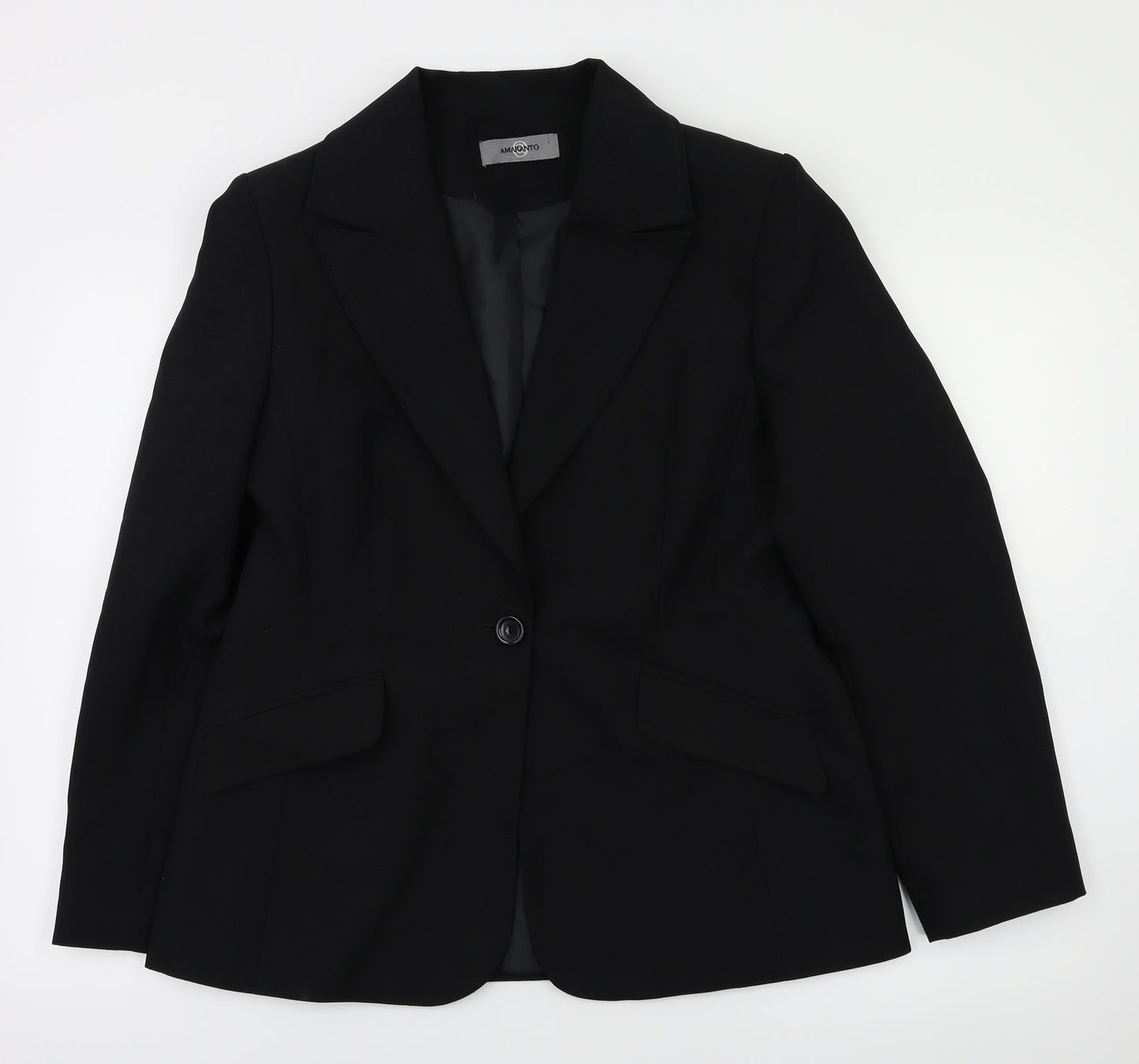 Womens UK Size 14 AMARANTO Black Jacket