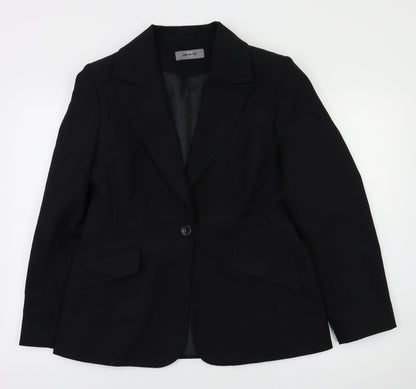 Womens UK Size 14 AMARANTO Black Jacket