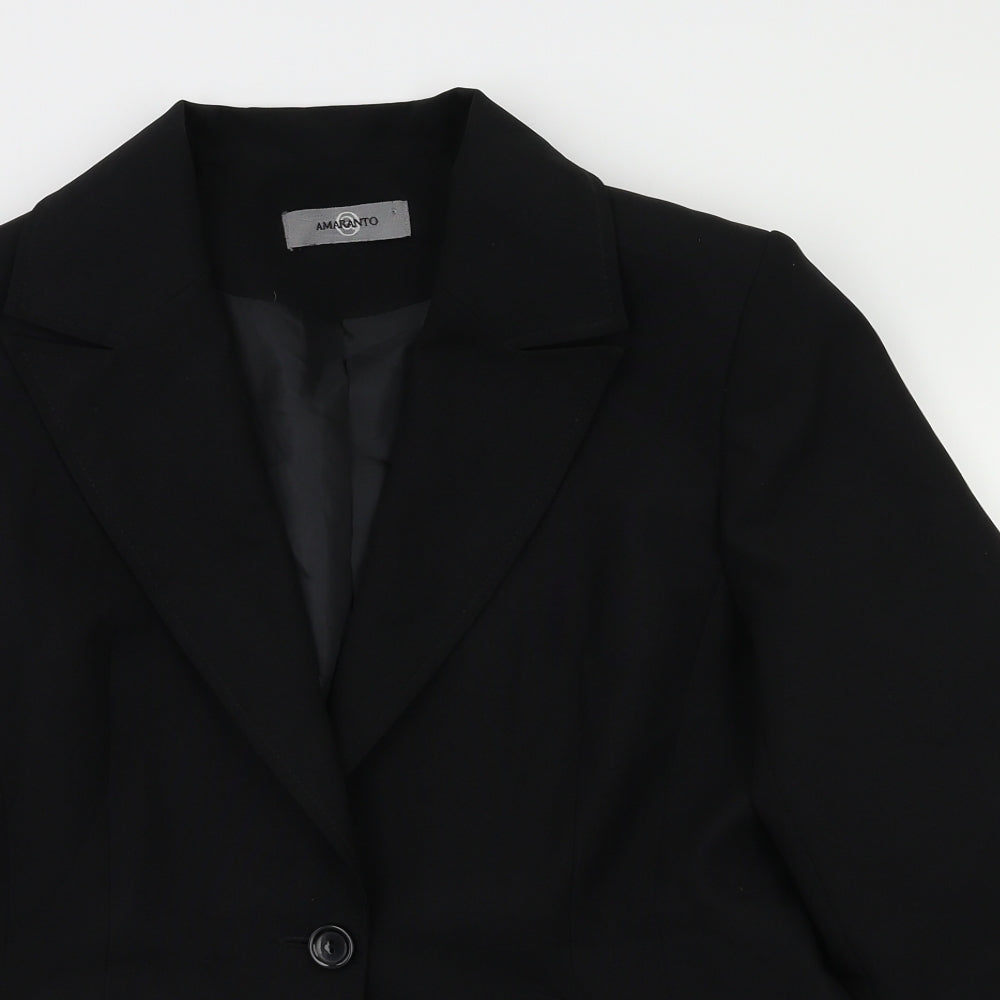 Womens UK Size 14 AMARANTO Black Jacket