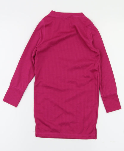 snow wear Girls Pink   Basic T-Shirt Size 3-4 Years