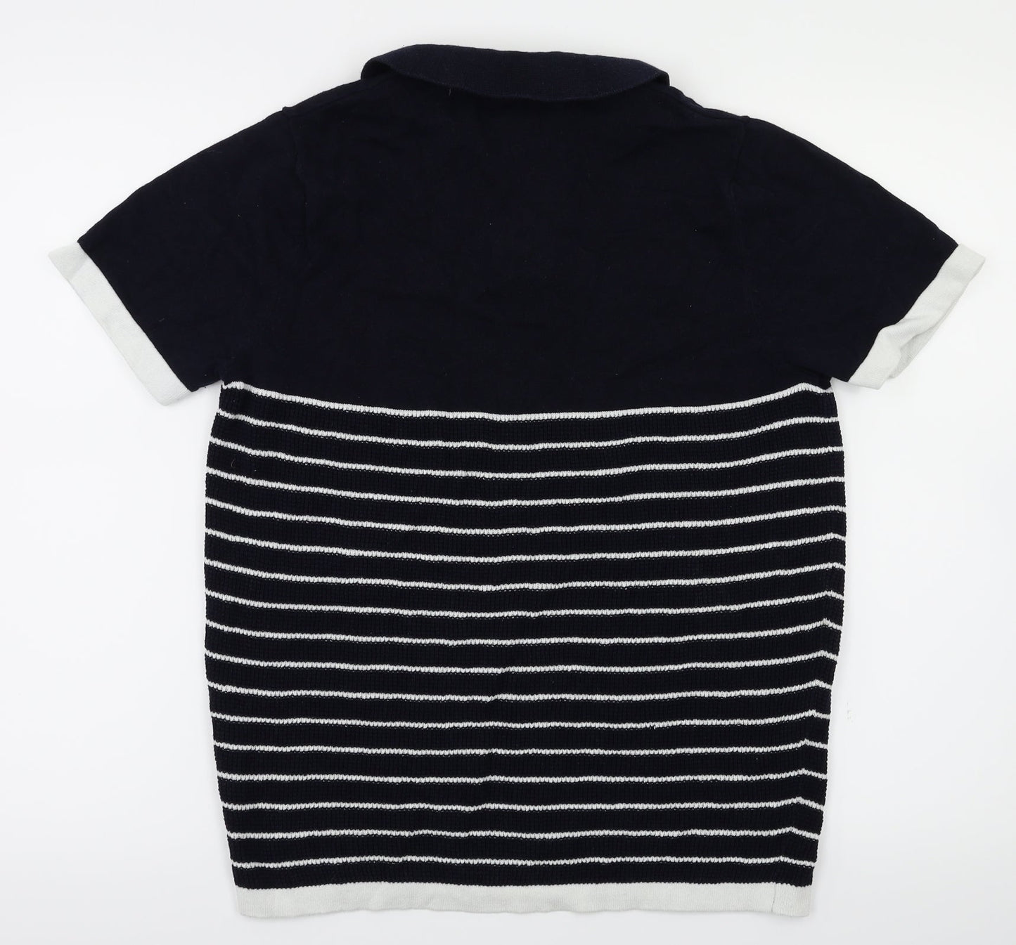 2nd Chapter Mens Blue Striped   T-Shirt Size S