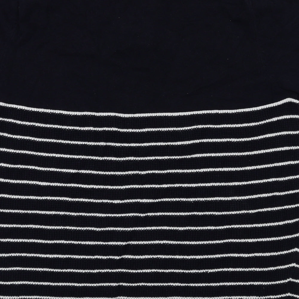 2nd Chapter Mens Blue Striped   T-Shirt Size S
