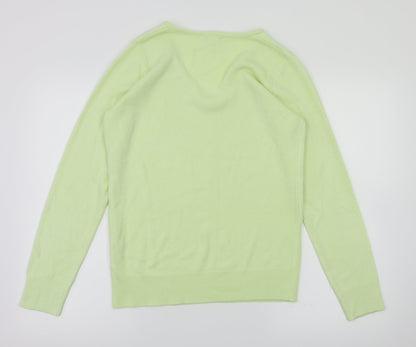 ANNE WEYBURN Womens Green   Pullover Jumper Size 10