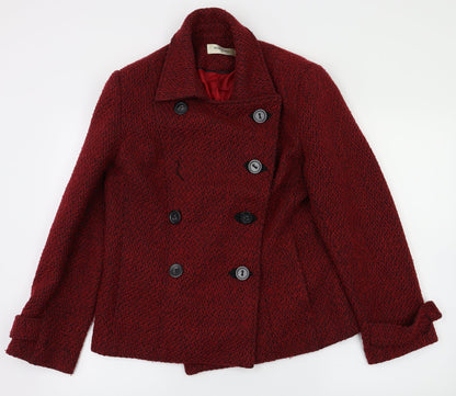 Monaco Womens Red   Jacket Coat Size 12