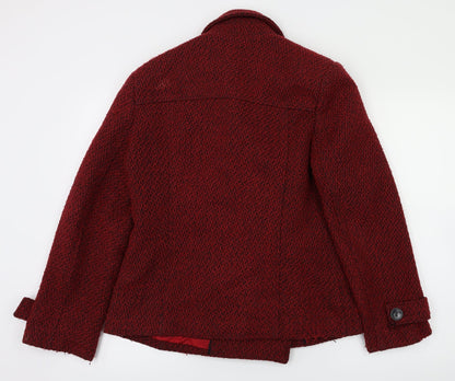 Monaco Womens Red   Jacket Coat Size 12