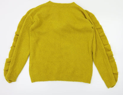 George Womens Yellow   Pullover Jumper Size 8