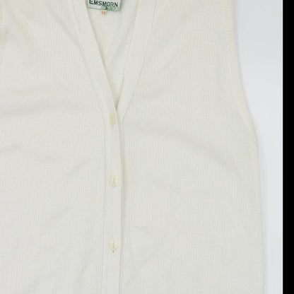 Emsmorn Womens Silver   Cardigan Jumper Size 14