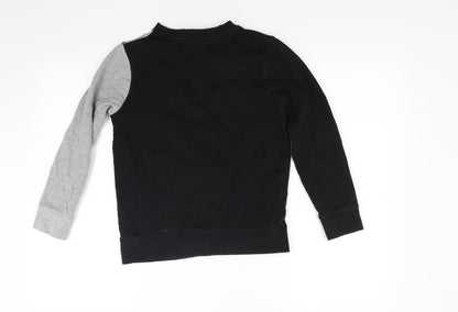 F&F Boys Black  Jacquard Pullover Sweatshirt Size 9-10 Years  - San Francisco