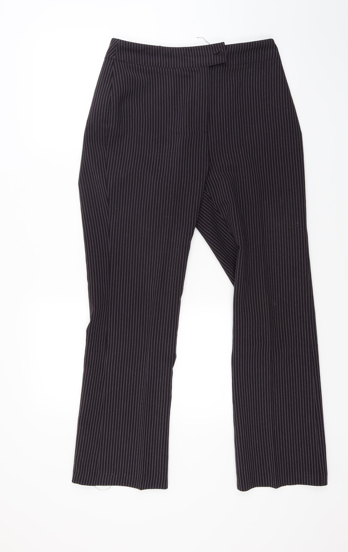 Petites Womens Red Striped  Trousers  Size 14 L27 in