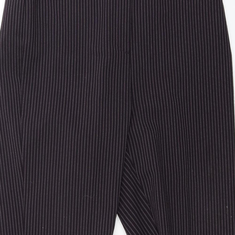 Petites Womens Red Striped  Trousers  Size 14 L27 in