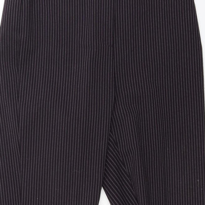 Petites Womens Red Striped  Trousers  Size 14 L27 in