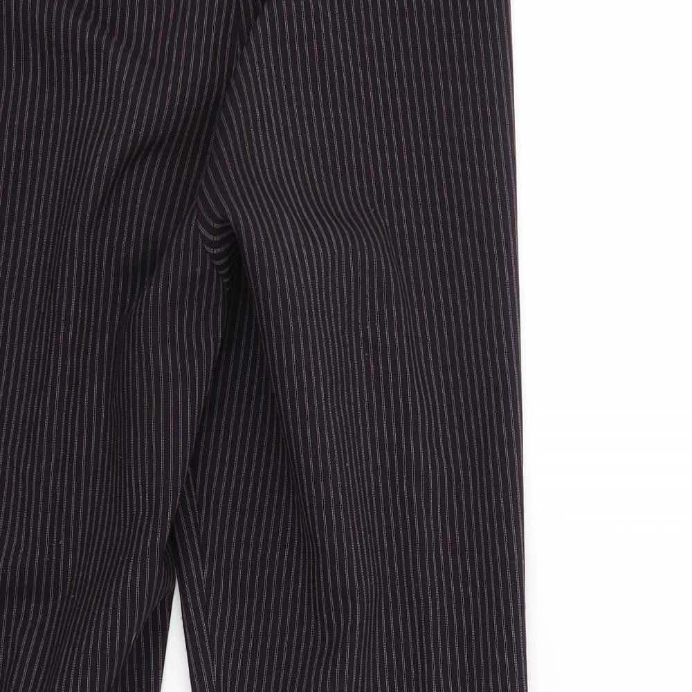 Petites Womens Red Striped  Trousers  Size 14 L27 in