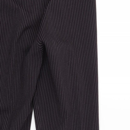 Petites Womens Red Striped  Trousers  Size 14 L27 in