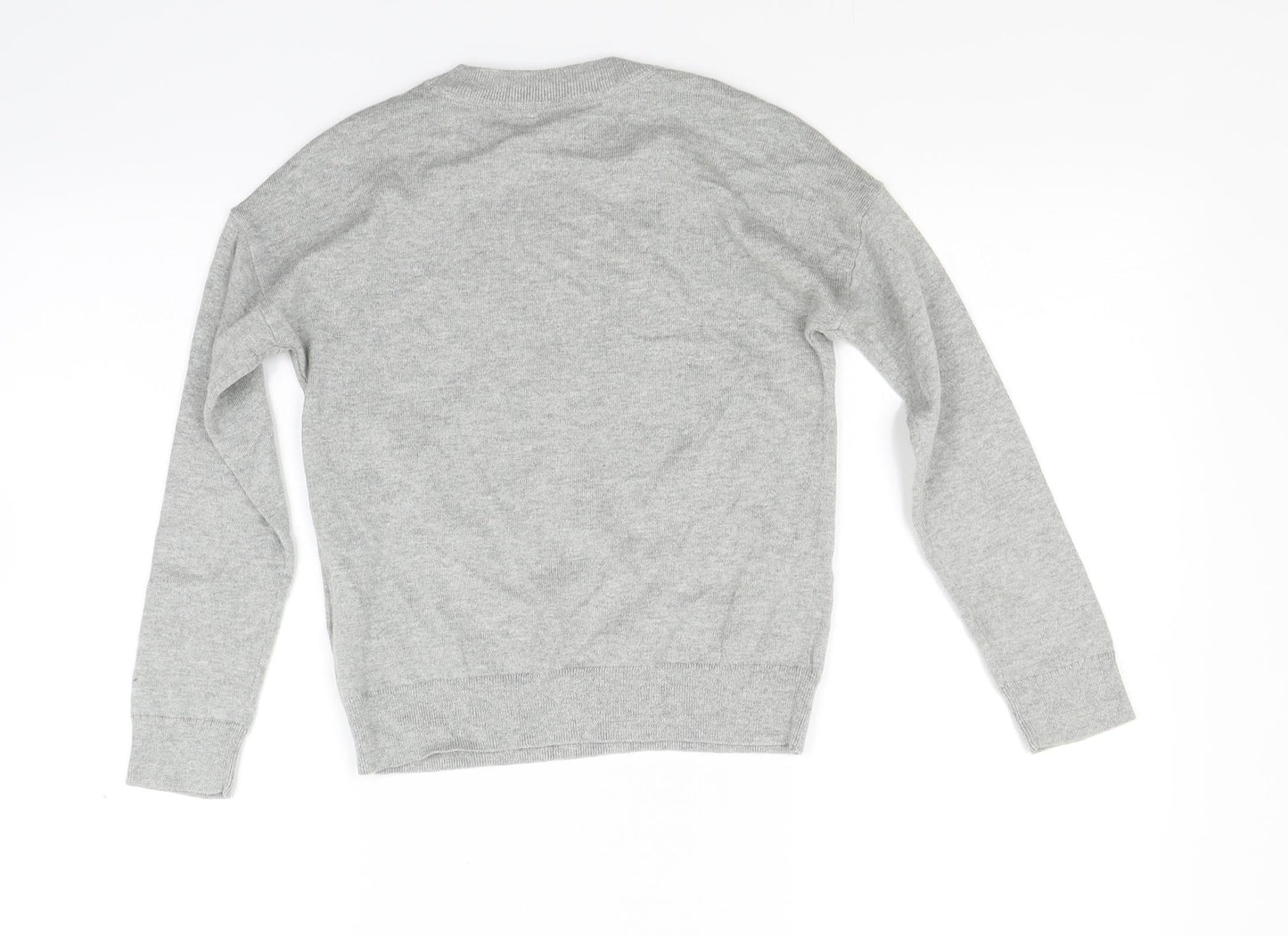 Gap Girls Grey  Knit Pullover Jumper Size M  - Polar bear