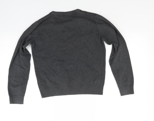Marks and Spencer Boys Grey   Pullover Jumper Size 10 Years