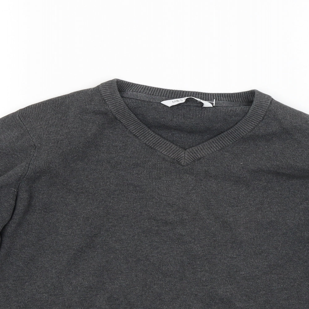 Marks & Spencer Boys Grey   Pullover Jumper Size 10 Years
