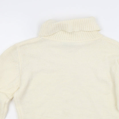 stmosphere Womens White  Knit Pullover Jumper Size 12