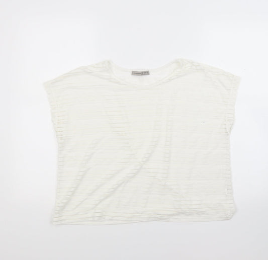 Primark Womens White   Basic T-Shirt Size 16