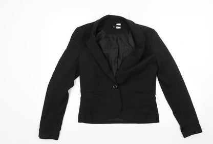 Womens UK Size 8 Divided Black Jacket