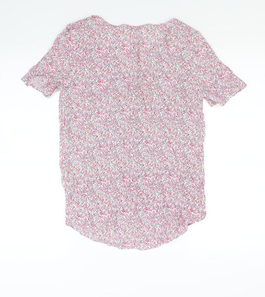 Womens UK Size 6 H&M Multicoloured Basic Blouse