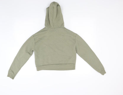 New Look Girls Green  Jacquard Pullover Hoodie Size 10 Years