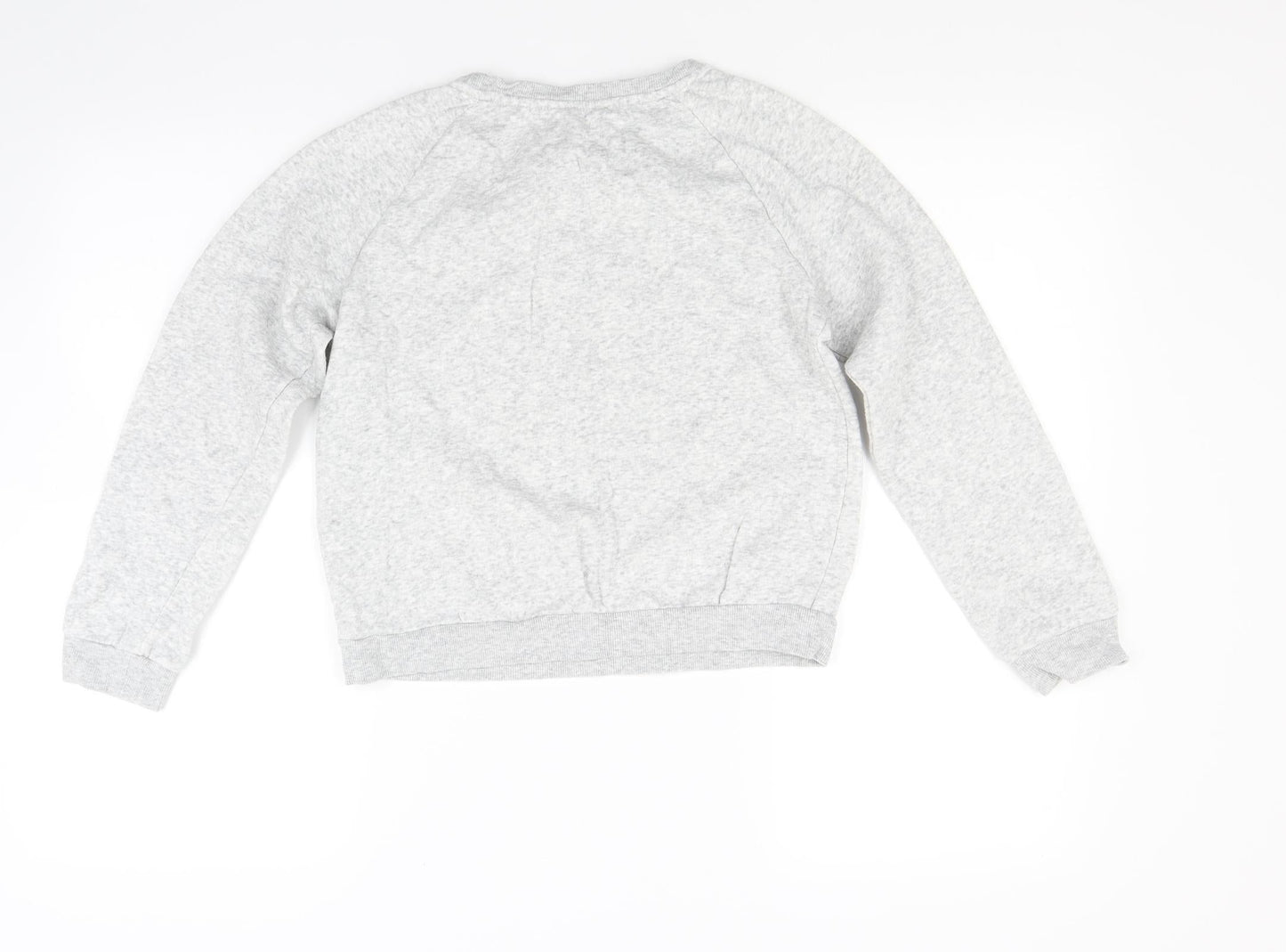 H&M Girls Grey  Jacquard Pullover Sweatshirt Size 11-12 Years  - UNICORN