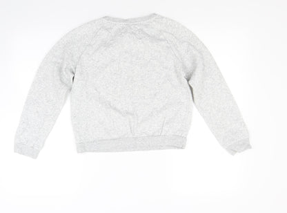 H&M Girls Grey  Jacquard Pullover Sweatshirt Size 11-12 Years  - UNICORN