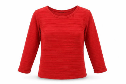 Laura Torelli Womens Red  Knit Pullover Jumper Size S