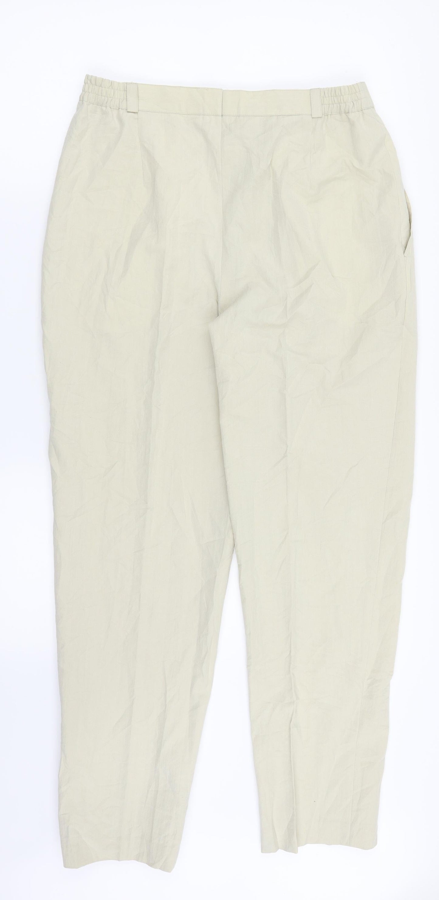 Ted Nicol Womens Beige   Cargo Trousers Size 38 in L28 in