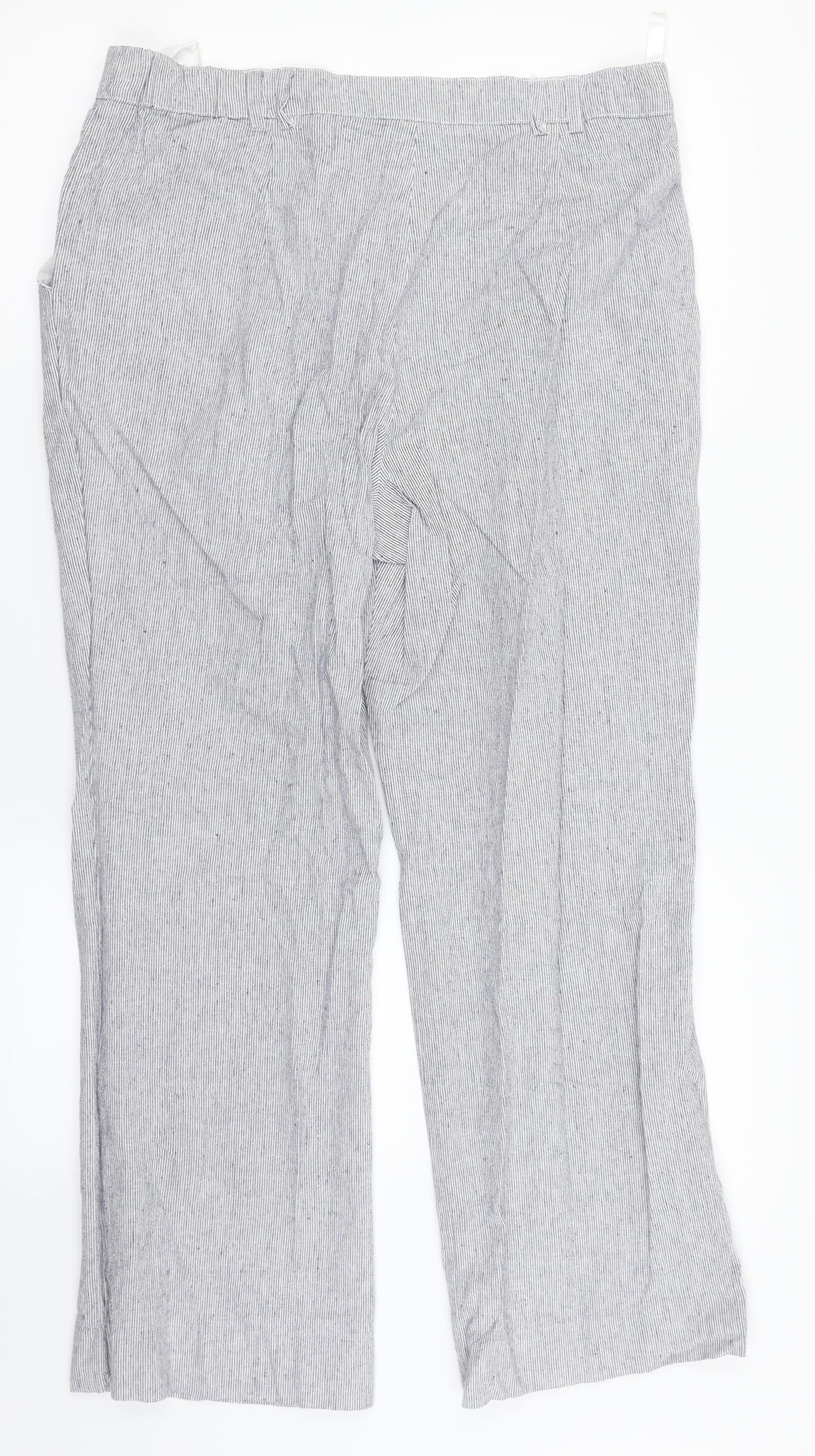 Womens UK Size 14 Anna Rose Regular Fit Dress Pants Grey Trousers
