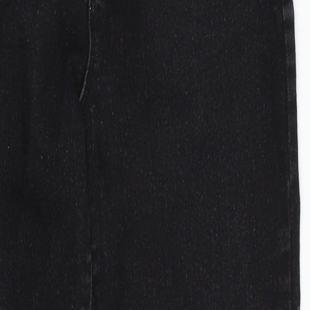Denim & Co. Womens Black  Denim Skinny Jeans Size 8 L24 in