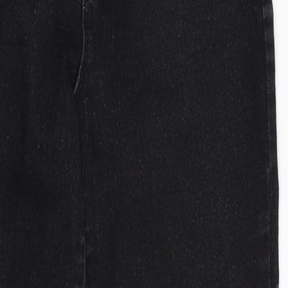 Denim & Co. Womens Black  Denim Skinny Jeans Size 8 L24 in