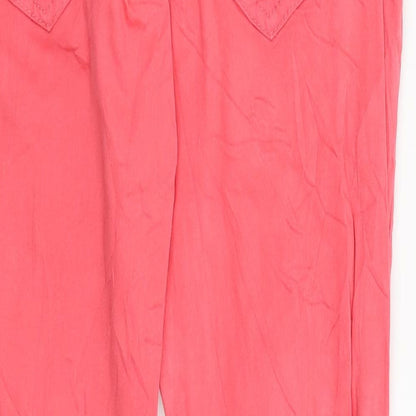 Pepper Womens Pink   Chino Trousers Size 14 L30 in