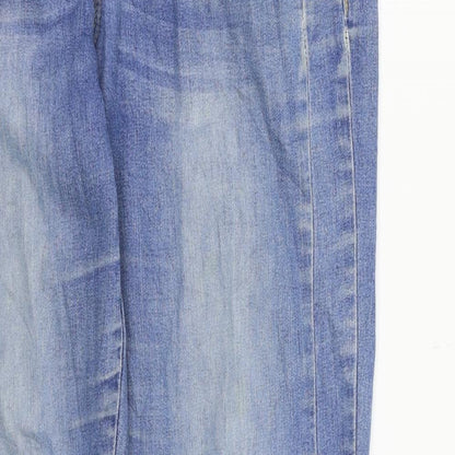 Womens UK Size 8 House Regular Fit Skinny Blue Jeans
