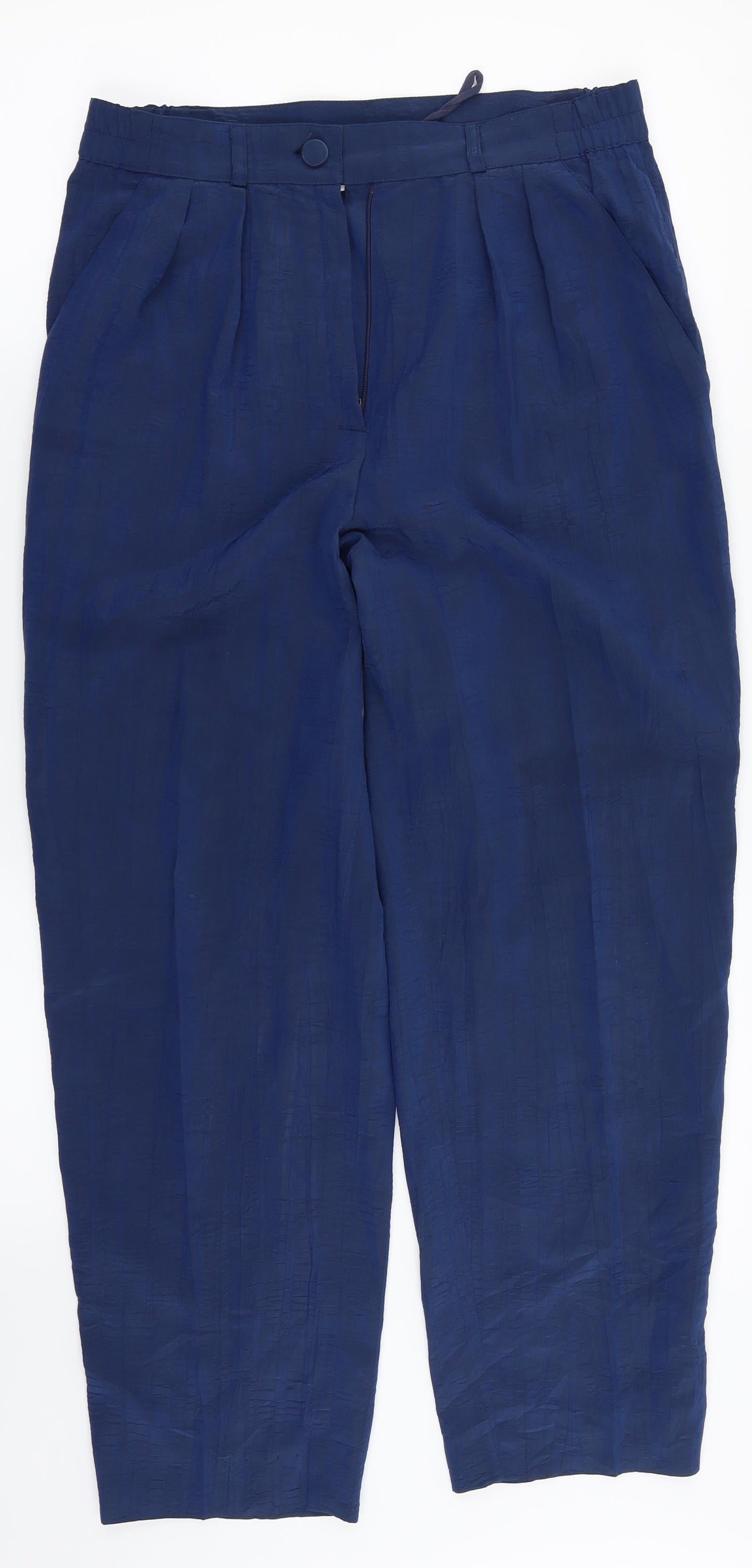 Jean Claire Womens Blue   Dress Pants Trousers Size 12 L26 in
