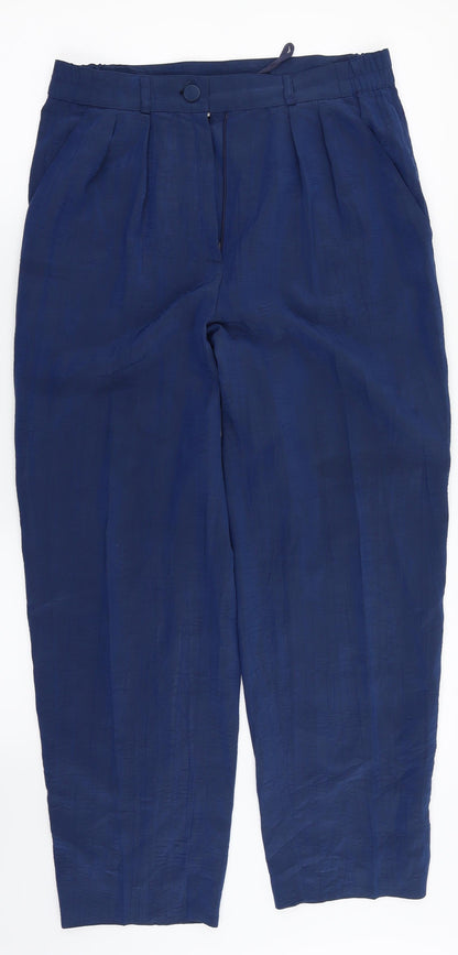 Jean Claire Womens Blue   Dress Pants Trousers Size 12 L26 in