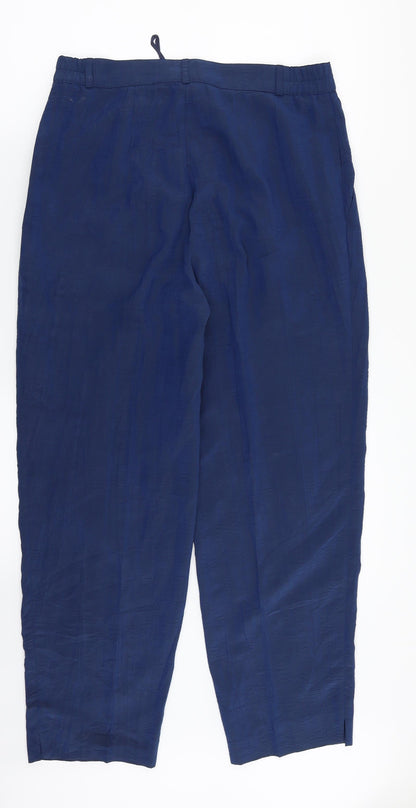 Jean Claire Womens Blue   Dress Pants Trousers Size 12 L26 in