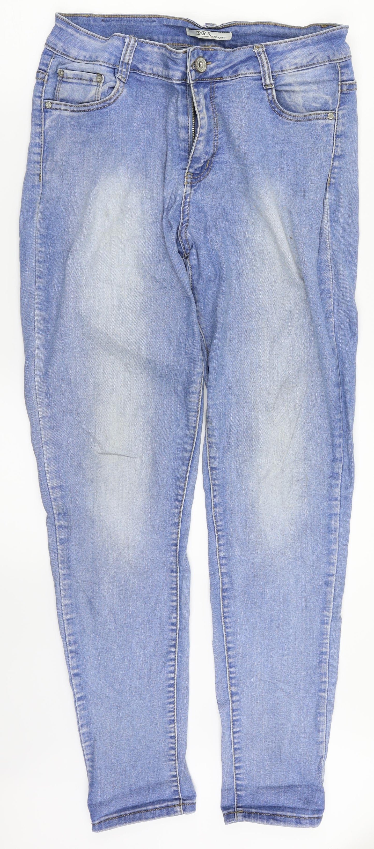 BB.S Womens Blue  Denim Skinny Jeans Size 12 L29 in
