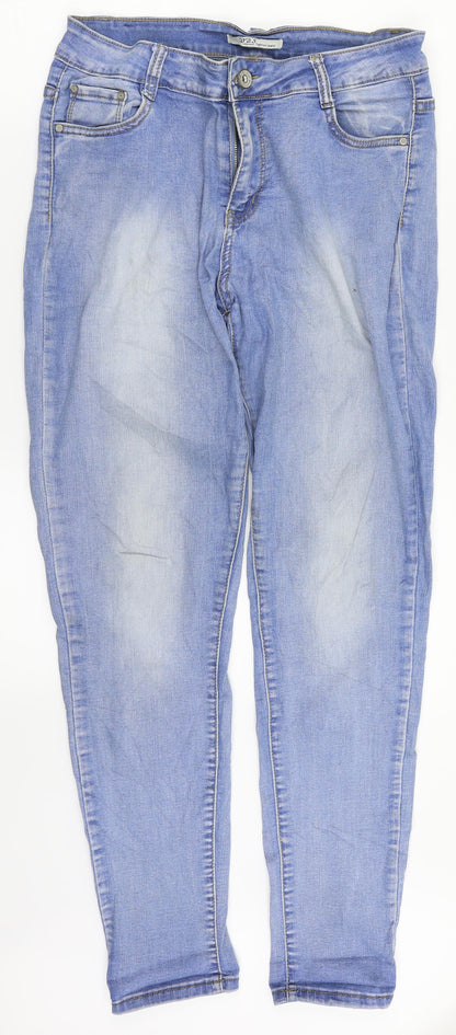 BB.S Womens Blue  Denim Skinny Jeans Size 12 L29 in