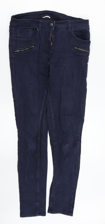Womens UK Size 10 Preworn Regular Fit Skinny Blue Jeans