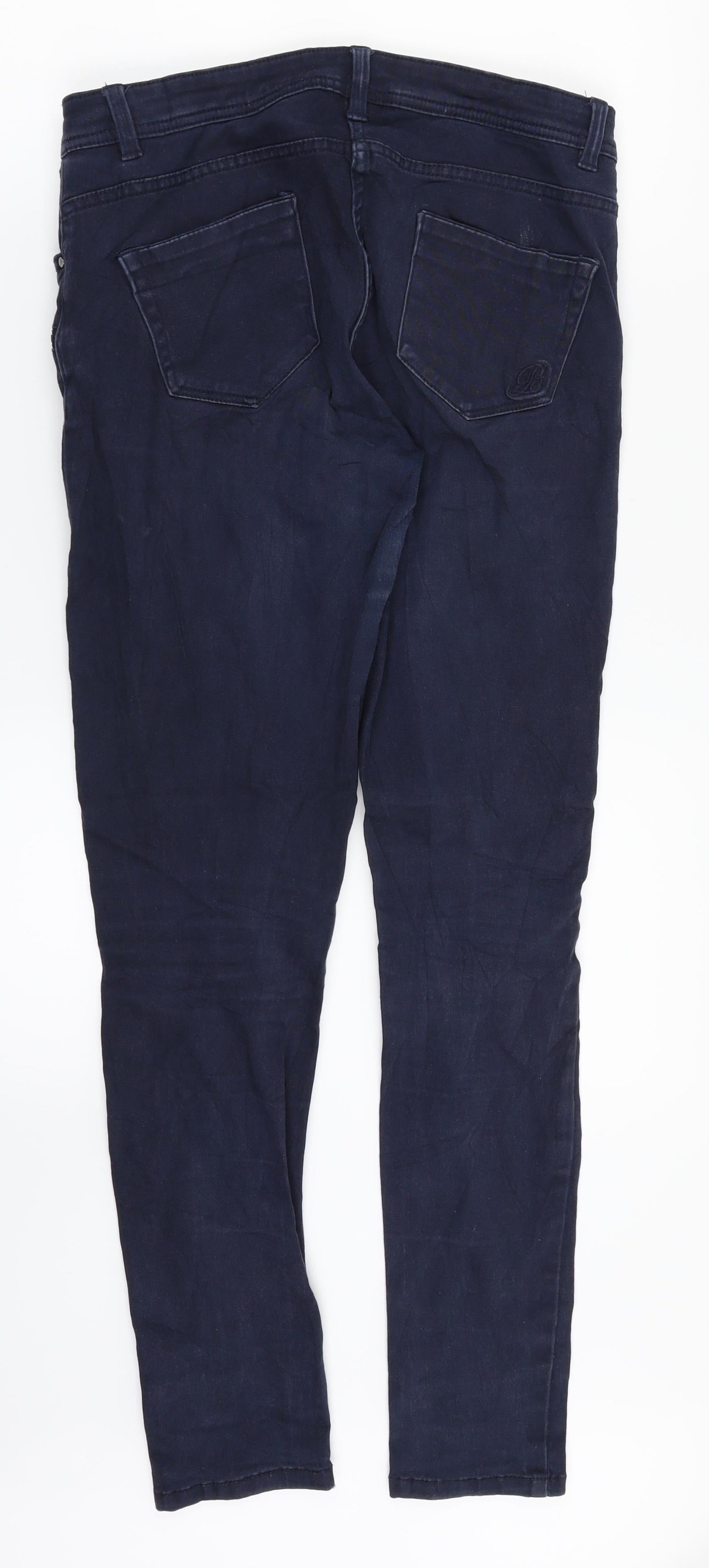 Womens UK Size 10 Preworn Regular Fit Skinny Blue Jeans